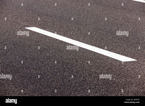 Markings On The Road Stock Photo Alamy