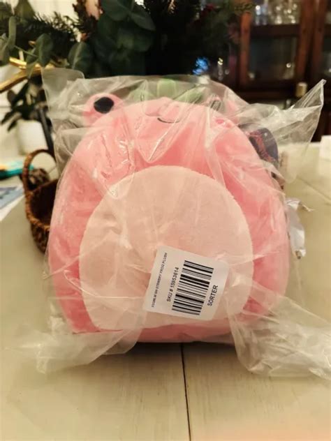 Squishmallow Adabelle The Pink Strawberry Frog Picclick Uk