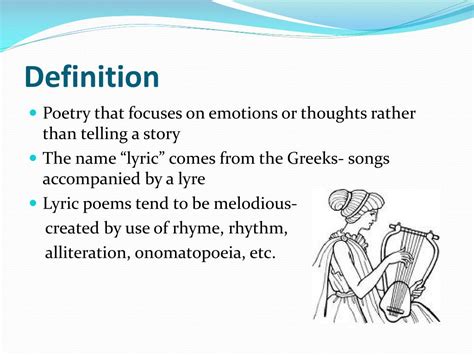 What Is Lyric Poetry Slide Share