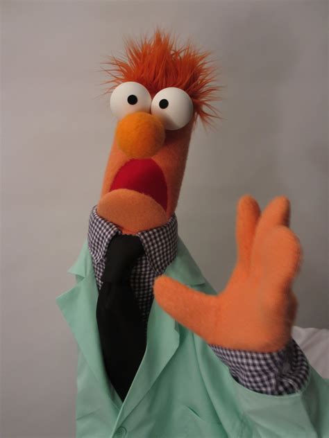 Heute Abend Riss Geheimnis Muppets Beaker Puppe Schwachsinnig Glücklich