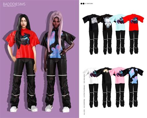 High Streetwear Set Badddiesims On Patreon In 2021 Sims 4 Mods