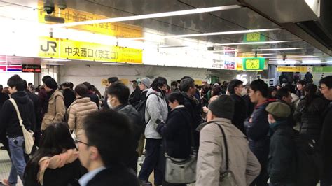 Rush Hour In Tokyo Subway Station Youtube
