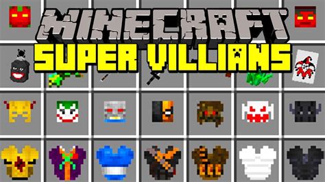 Minecraft Super Villians Mod Become A Super Villian In Minecraft