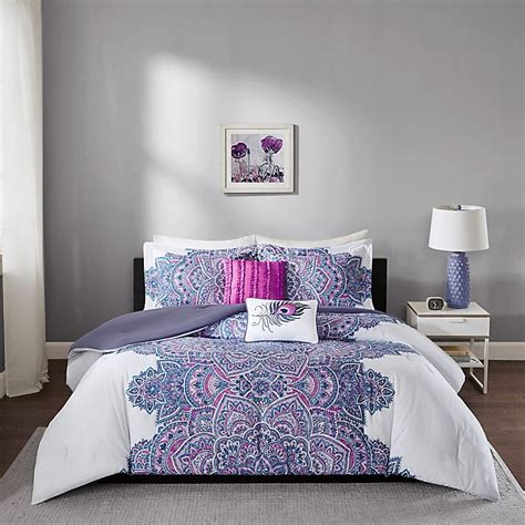 Intelligent Design Mila Comforter Set In Purple Bed Bath And Beyond