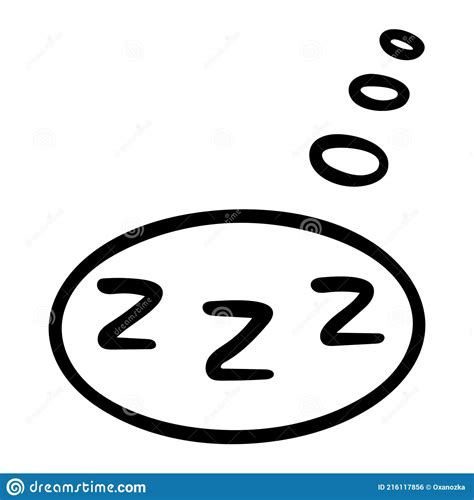 sleep zzzz doodle symbol set cartoon vector 228840553
