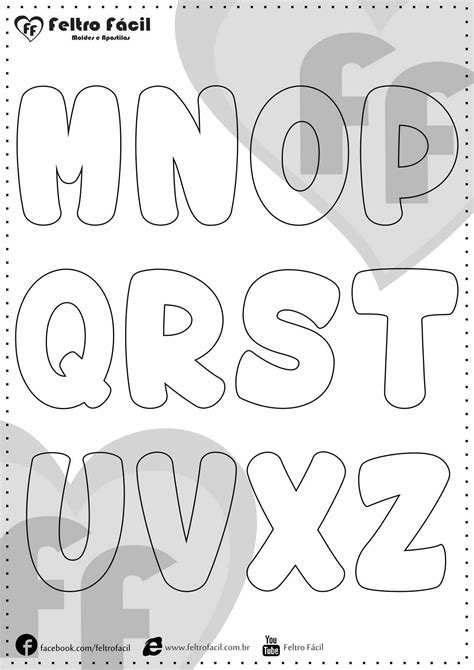 Molde De Letras Alphabet Letter Templates Alphabet Stencils Letter