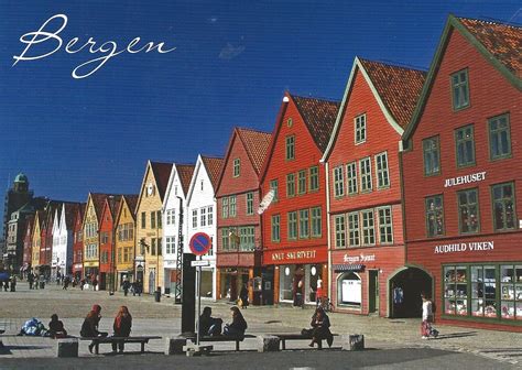 My Postcard Page Norway Bergen Unesco