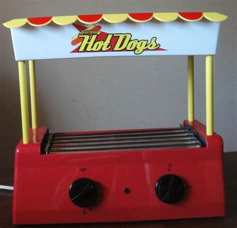 An Old Fashioned Hot Dog Machine On A Table