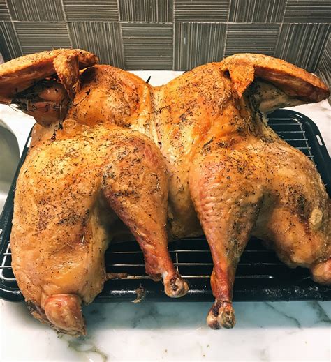 dry brined herb and ghee roasted spatchcock turkey — cameron rogers