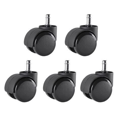 5pcs Replacement Office Chair Swivel Caster Wheels Office Roller Caster