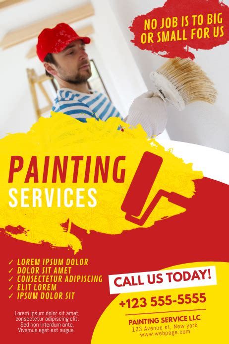 Painting Service Flyer Template Postermywall