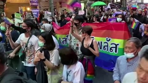 Thai Lgbt And Anti Government Protesters Join Pride Parade