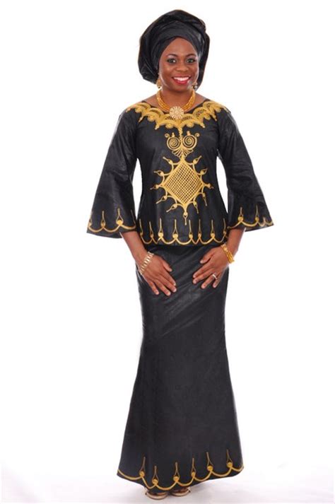 Elegant Black And Gold African Attire Dp3548 Dp3548 Brocade Skirt Set African Clothing Skirt