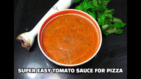 Pizza Sauce Super Easy Pizza Sauce No Cook Pizza Sauce Youtube