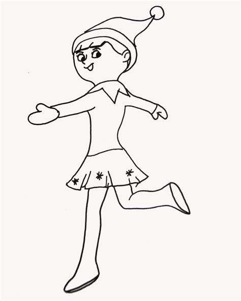 Amongst numerous benefits, it will teach your little cutie to focus, to develop motor skills, and to help recognize colors. Elf on the shelf coloring page. | Christmas coloring pages ...