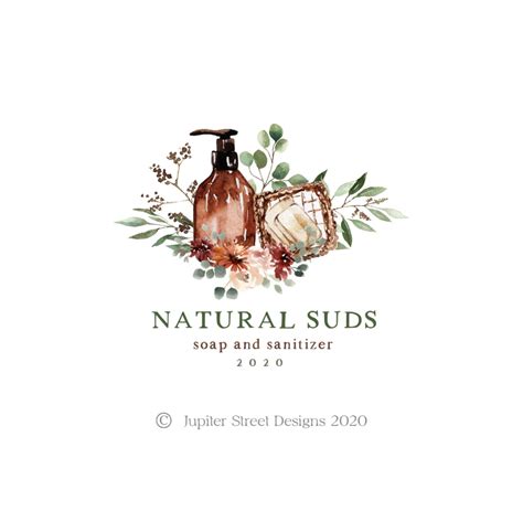 Logo for an organic vegetable soap featuring onions tomatoes broccoli carrots and paprika in a basket there is a landscape behind with a green field trees a riv. Soap Logo Spa Logo Premade Logo Logo Design Herb Logo ...