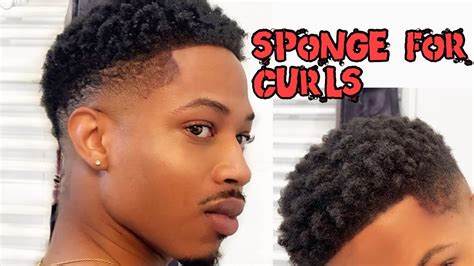 How To Get Curls Using Curl Sponge Drop Fade Youtube