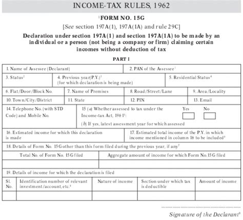 Form 15g How To Download Form 15g Online
