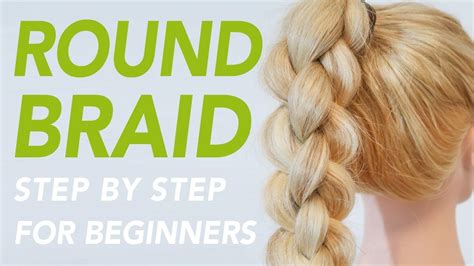 How to make a 4 strand braid or plait. How To 4 Strand Round Braid For Beginners (How to 3D Braid) CC | Every... | Braided hairstyles ...