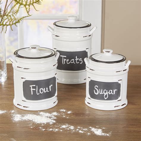 Decorative Farmhouse Style Kitchen Canister Sets Reviews Decorating
