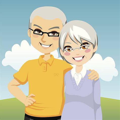 Senior Couple Clip Art Vector Images And Illustrations Istock