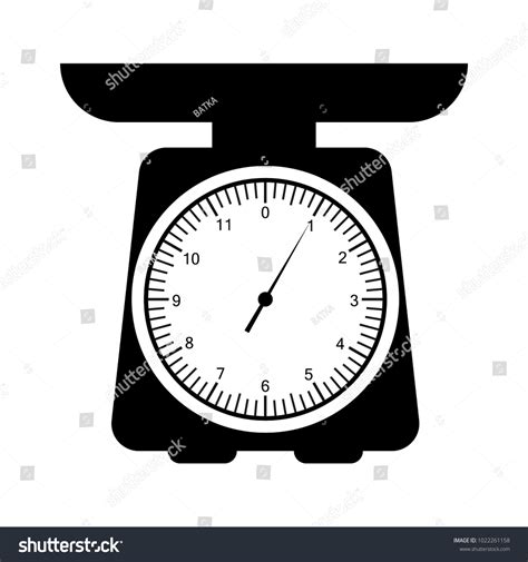 Domestic Weigh Scales Icon Cartoon Illustration Stock Vector Royalty