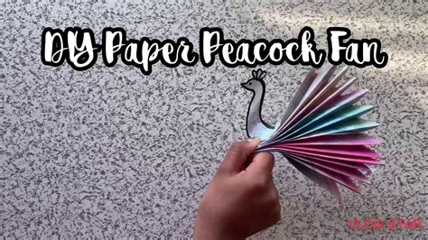Diy Paper Peacock Fan Youtube