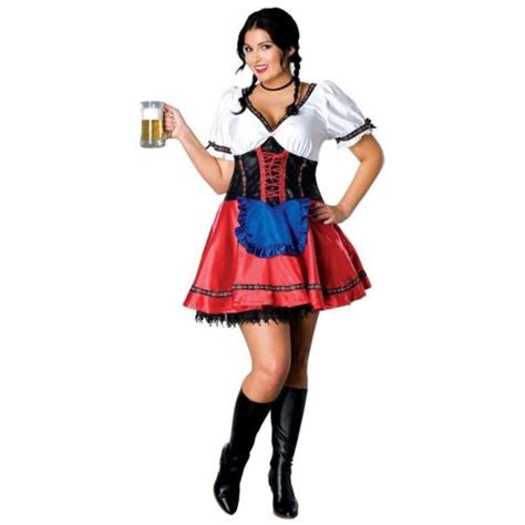 oktoberfest sexy fraulein costume multi colored satin dress w attached apron xl 82686175678 ebay