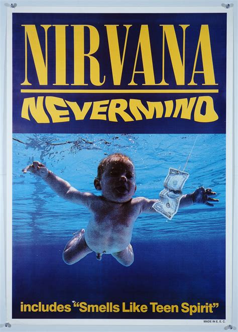 Authentic Vintage Poster Nirvana Nevermind