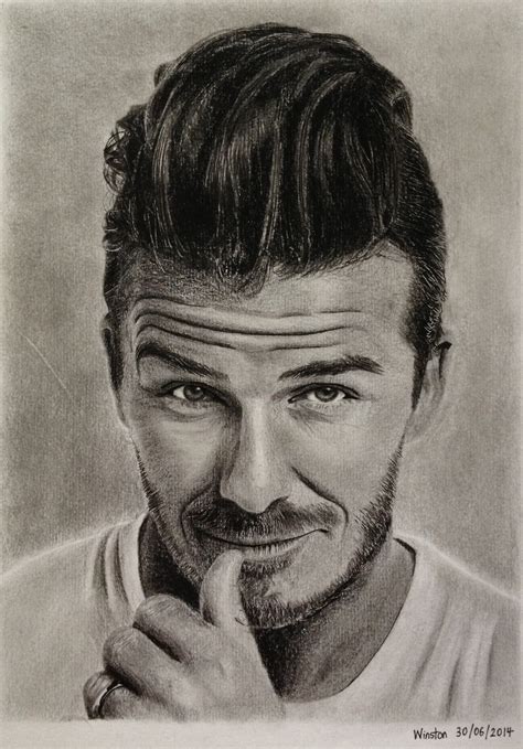 David Beckham Drawing Pencil Sketch Colorful Realistic Art Images