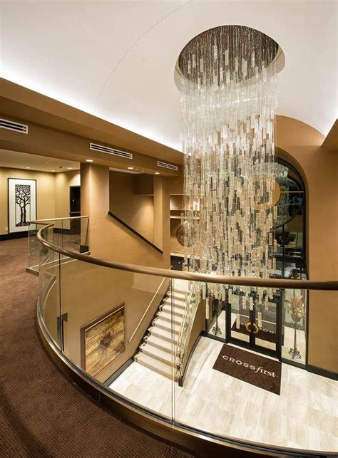 Add some twinkly little lights to your floral arrangements! LOBBY & ATRIUM | iWorks | Chandelier, Atrium, Fibre optics