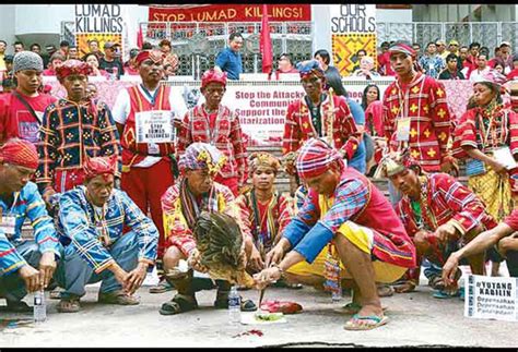 Lumad students, faculty, and supporters rip copies of the notice for resolution on the closure of 54 lumad schools during a protest in front of the department of education in pasig city on thursday. Philippine radio station tunes into indigenous land rights ...
