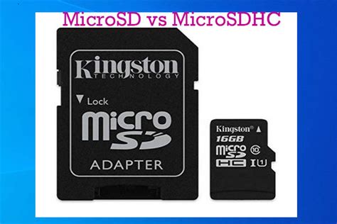 Microsd Vs Microsdhc Differences On Capacity Speed And More
