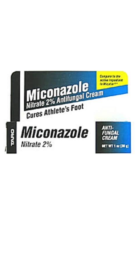Taro Miconazole Nitrate 2 Anti Fungal Cream 1 Oz Cures Athletes Foot