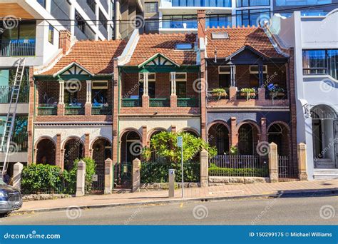 Historic Townhouses In North Sydney Australia Editorial Image Image