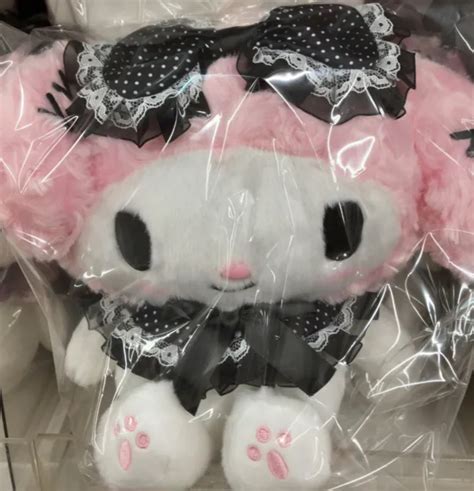 Sanrio Character My Melody Stuffed Toy S Girly Black Plush Doll New