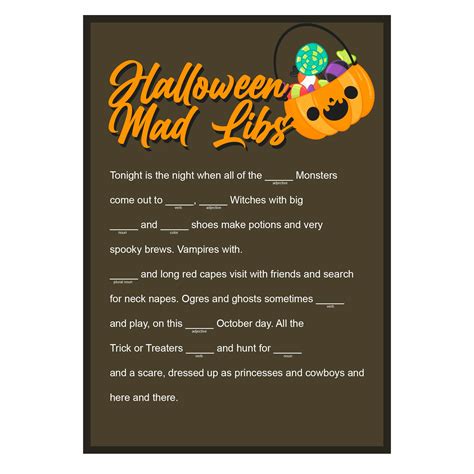 15 Best Halloween Mad Libs Printable Worksheets Pdf For Free At Printablee