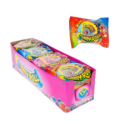 Push Pop Gummy Roll 40g 8ct Candynowca