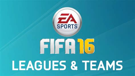 Fifa 16 Leagues And Teams Fifplay