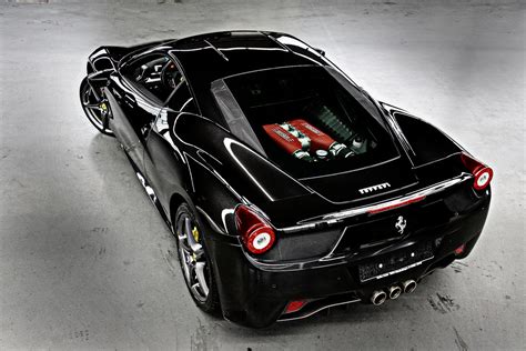 Sports Cars Ferrari 458 Italia Black
