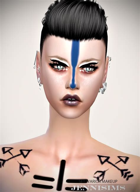 Jennisims Downloads Sims 4makeup Eyeshadow Warior 15 Swatches Male