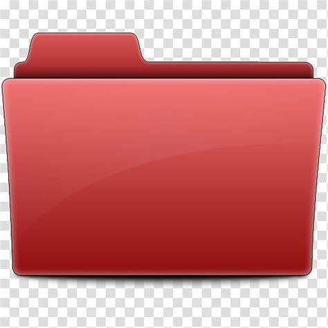 Label Folders Red File Icon Transparent Background Png