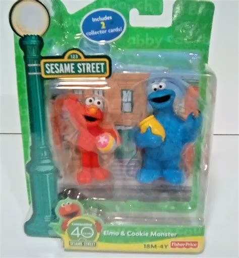 Fisher Price Sesame Street Figures Elmo And Cookie Monster 2009 799