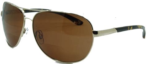 In Style Eyes C Moore Polarized Aviator Nearly Invisible Line Bifocal Sunglasses Ebay