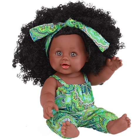 Muqgew Hot Black Girl Dolls African Play Dolls Lifelike Inch