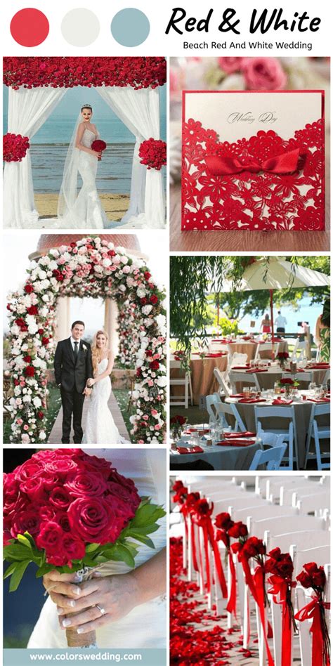 Colors Wedding Perfect 8 Red And White Wedding Color Ideas