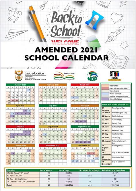 2021 Schools Calendar Public And Independant South African News