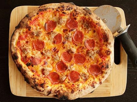 Place a pizza stone into oven, dust it with a little flour, and preheat oven to 500 degrees f (260 degrees c). Basic New York-Style Pizza Dough Recipe | Serious Eats