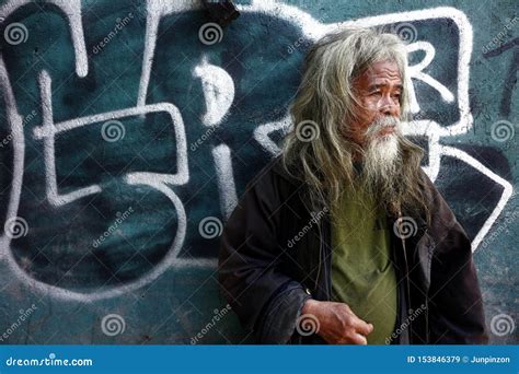 Senior Filipino Man With Gray Head And Facial Hair Editorial Stock Image Image Of Beard