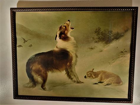 Antique Framed Found Or Shepherds Call Lithograph By Walter Hunt Gp